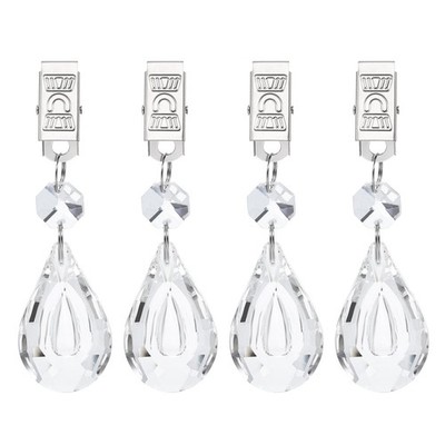 4Pcs Tablecloth Weights Double Teardrop Shape Curtain Weight 100 x 29mm