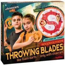 Throwing Blades Toy with Target - Toysmith - Warrior's Mark Series