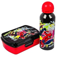 Brotdose Trinkflasche Kinder Spiderman Superh...
