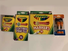 Crayola Back to School Bundle | Markers, Crayons, Pencils, Elmer's Glue Sticks