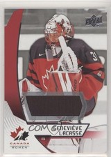 2019 Upper Deck Team Canada Juniors Jersey Genevieve Lacasse #61 3vx