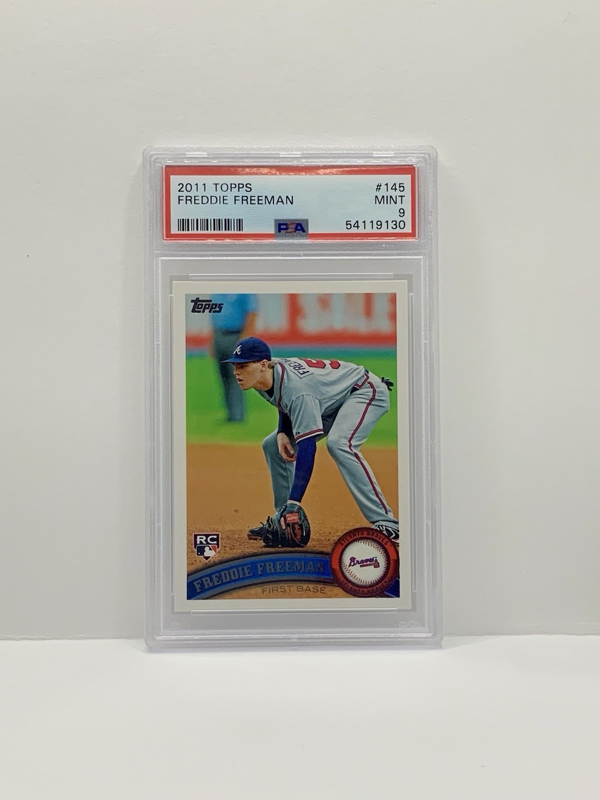 2011 Topps Baseball * FREDDIE FREEMAN * RC 🔥PSA 9🔥 MINT Card #145