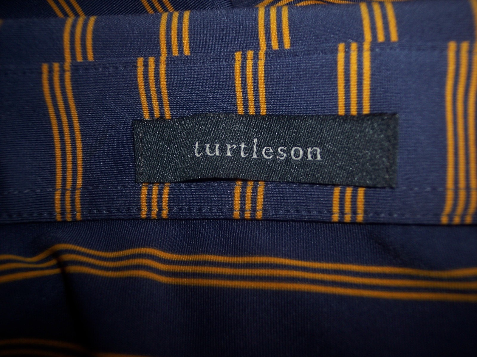 Turtleson Large Blue Striped Performance Stretch … - image 5
