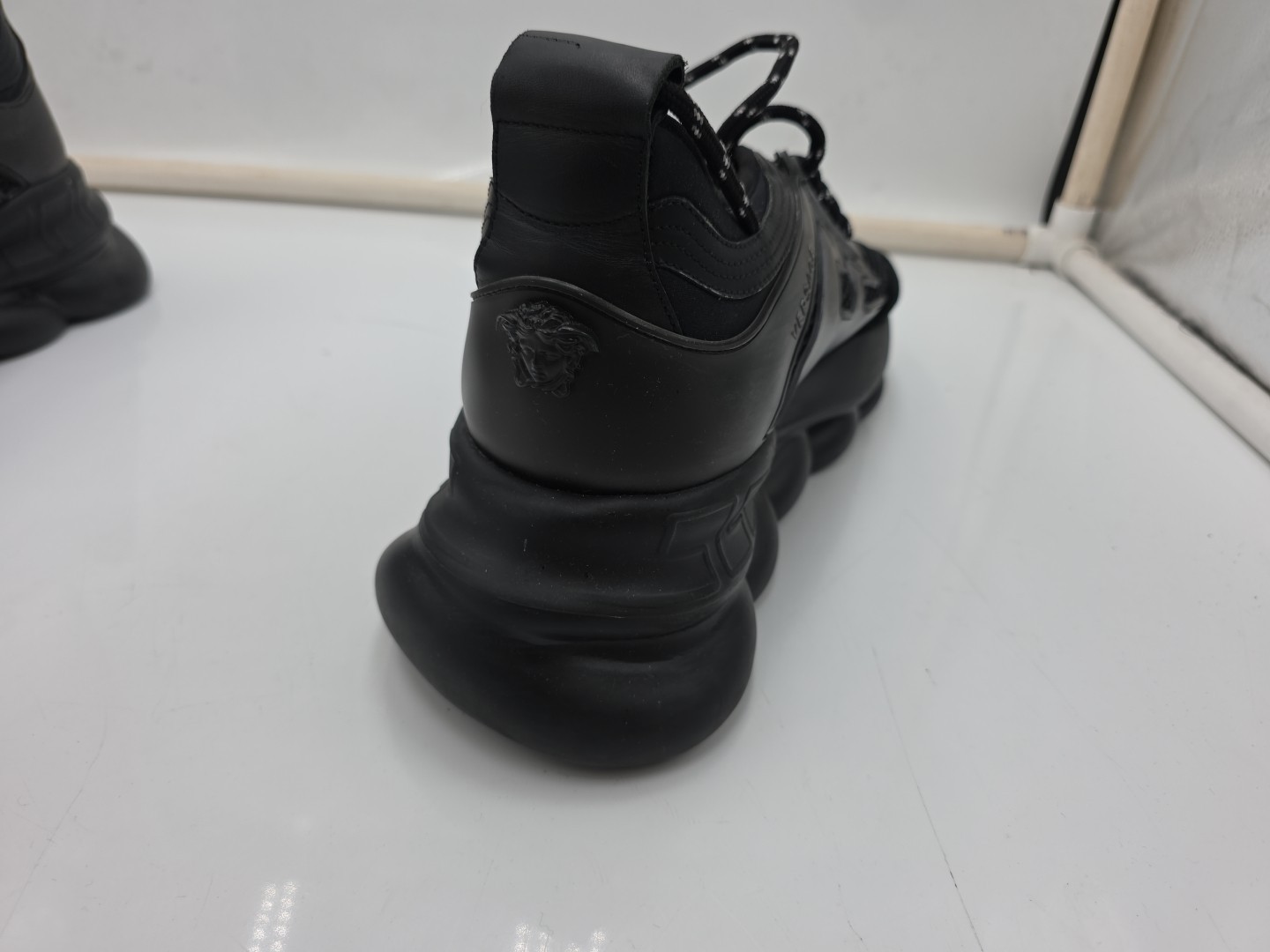 Versace Black Chain React Size 45 - image 8