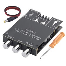 ZK-1002T 200W Bluetooth Amplifier Board 2.0 CH Audio Amp with Treble and...