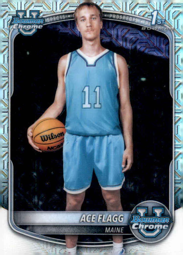 Ace Flagg 2025-26 Bowman Chrome Prospects Mojo Refractor
