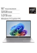 ASUS VivoBook S16 - 16" Touch Copilot+, Ryzen AI 9, 32GB RAM, 1TB SSD, W11H