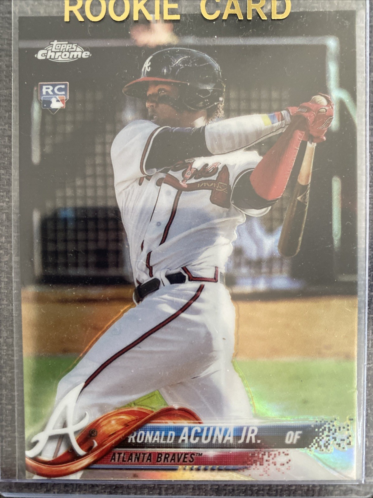 2018 Topps Chrome Ronald Acuna Jr. #193 RC Refractor Atlanta Braves Rookie