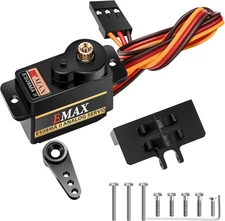 Moxweyeni RC Servo Steering SCX24 Axial Servo Upgrade with Mount Bracket and Arm
