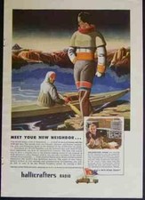 Hallicrafters Ad *Meet Your New Neighbor* Greenland 1944
