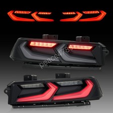 Smoked Red Led Tail Lights For 2014-2015 Chevrolet Chevy Camaro Rear Lamps Smoked Red Led Tail Lights For 2014-2015 Chevrolet Chevy Camaro Rear Lamps