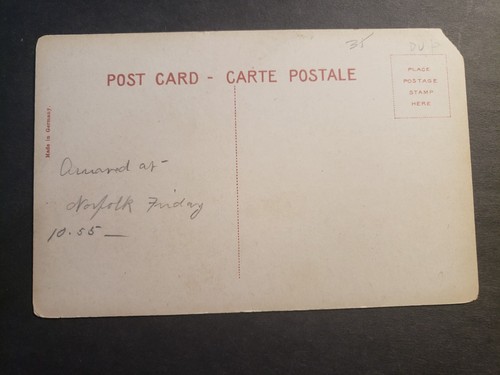 Steamer SS JEFFERSON, Old Dominion Line Naval Cover Unused 1910 Postcard - Picture 2 of 2
