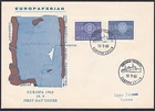 DENMARK SWEDEN 1960 EUROPA both issues on FDC - Ferry TPO cancel............1216