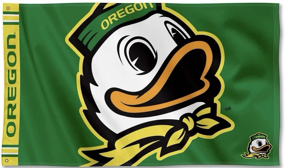 Bandera Premium Oregon Bold Mascot Foto 4 de 4