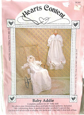 Hearts Content Pattern HC007 Baby Addie Christening Dress Newborn 23" Doll