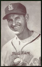 1947-66 Exhibits (W461) #NNO Marty Marion EX/EX-MT