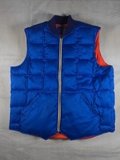 L.L. Bean Signature Men s XL 80 Down Puffer Vest Blue Red Full Zip