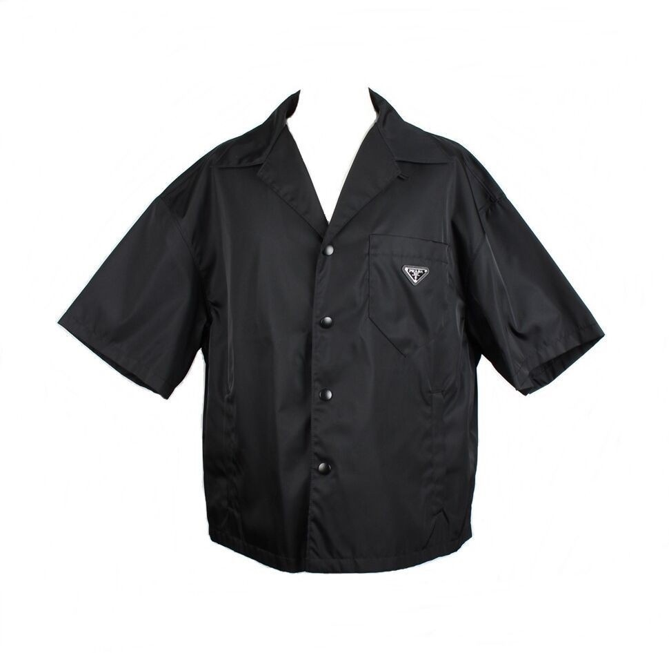 Prada Nylon Short Sleeve Shirt 12345 73507197 | eBay
