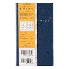 1643 NOLTY Man THREE Slim i-Aida Memo Monday Navy