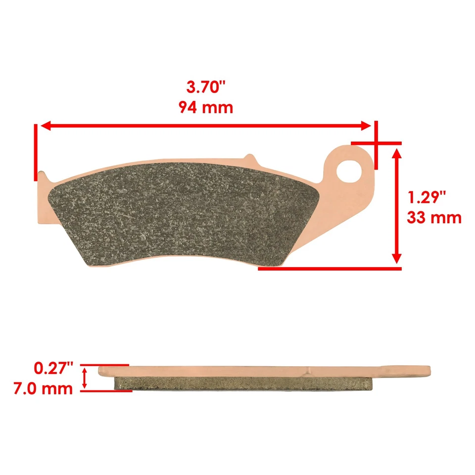 Brake Pads for Yamaha WR250R WR250F WR400 WR426 WR450 Front Rear Brakes 1998-19 - Image 2 of 4