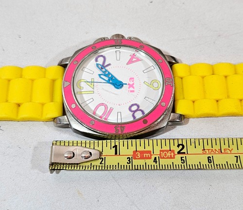 J-Achsenuhr, bunte große Uhr, Japanwerk, Edelstahl, funktioniert - Bild 13 von 13