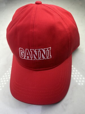 関税送料無料【Ganni】BASEBALL CAP WITH LOGO EMBROIDERY Ganni Baseball Cap With Logo Embroidery Hat | eBay