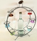California Cool  Mid Century Culver Ferris Wheel Style Bar Set. Must See!