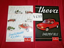 N°4695 / 2 prospectus TEILHOL Tangara et Theva / texte français 