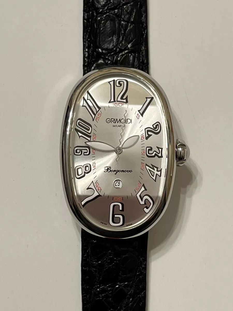Grimoldi Milano Borgonovo Stainless Steel Automatic Men's Wriswatch Watch Black