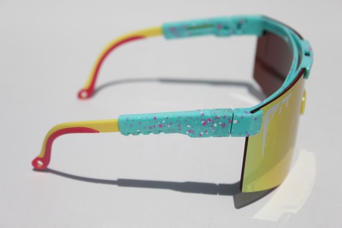 Gafas de sol PIT VIPER The Playmate 2000 polarizadas azul/naranja espejo NUEVO - Imagen 3 de 8