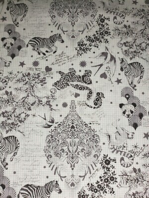 100% Cotton Tula Pink Linework Sketchy Animals Free Spirit Fabric FQ Fat Quarter
