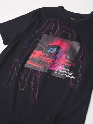 (取寄) アルマーニエクスチェンジ メンズ AX グラフィック T-シャツ Armani Exchange men Ax Graphic T-shirt Deep Navy A | X Armani Exchange Men's Graphic T-Shirt, Navy [S] | eBay