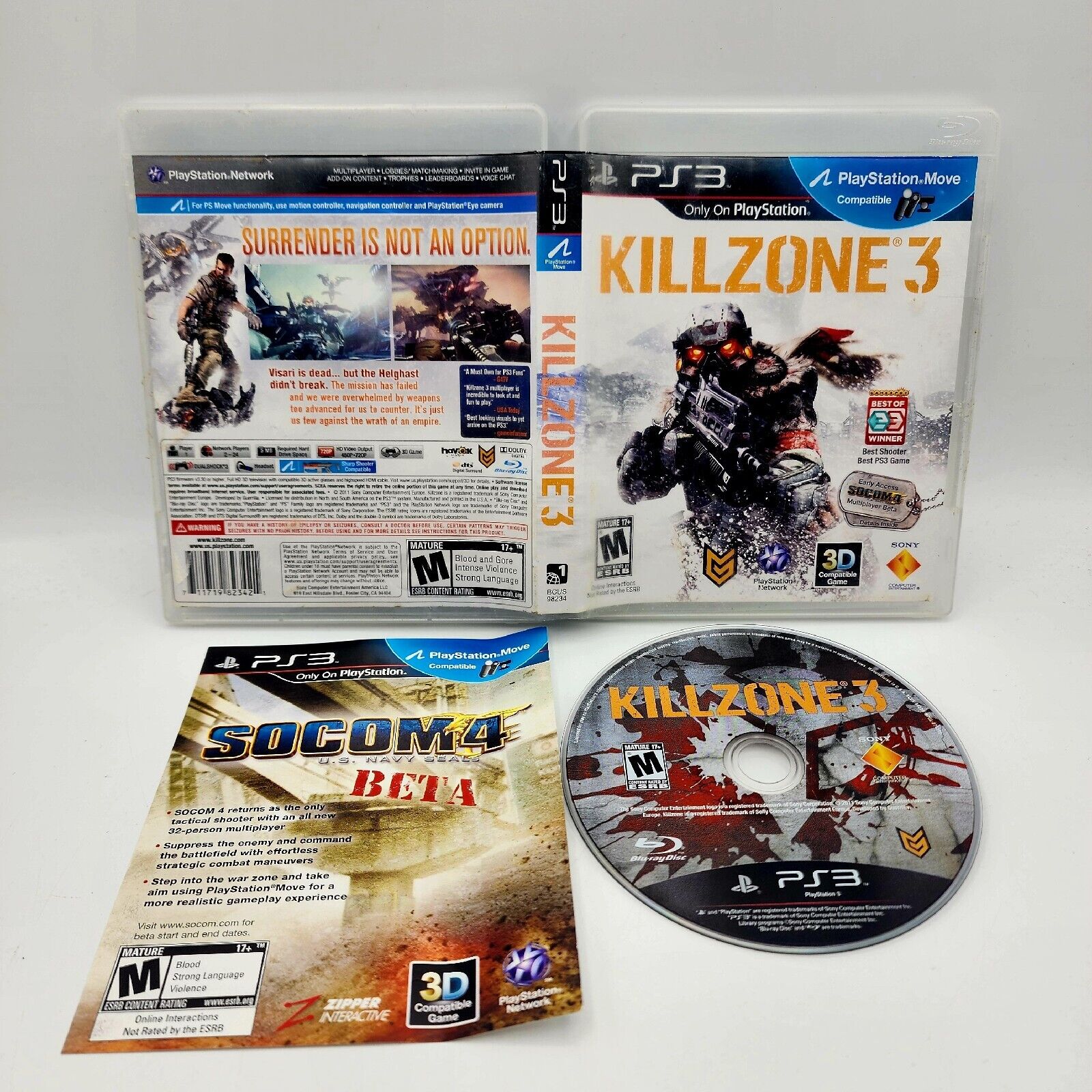 Ps3 - Killzone 3 Sony PlayStation 3 Complete #111 – vandalsgaming