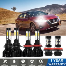 For Nissan Maxima 2009 2010 2011-2014 Combo Led Headlight Fog Light Bulbs Kit