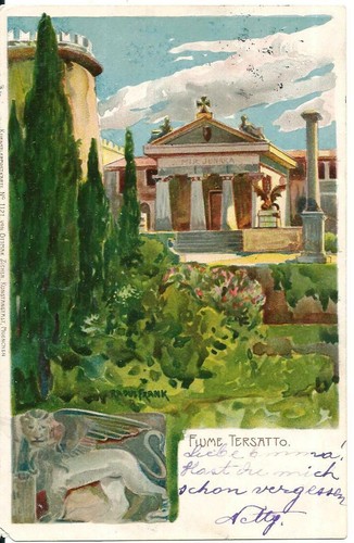 RAU-32 1900 RAOUL FRANK - FIUME TERSATTO - RIJEKA FP - VG- Ottmar Zieher München - Bild 1 von 2