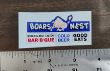 Dukes Of Hazzard Boars Nest Sign Stickers HO Scale