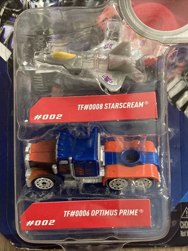 Micro Machines Transformers 2-Pack #002 Starscream / Optimus Prime Series 1 New - Picture 6 of 6