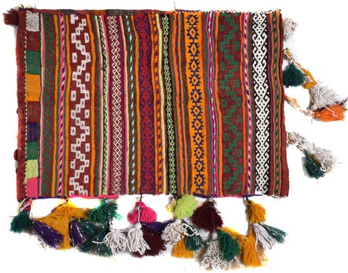 Modern Hand Knotted Afghan Salt Bag / Pillow Cover Wool Area Rug 3 x 2 Ft - Picture 2 of 4