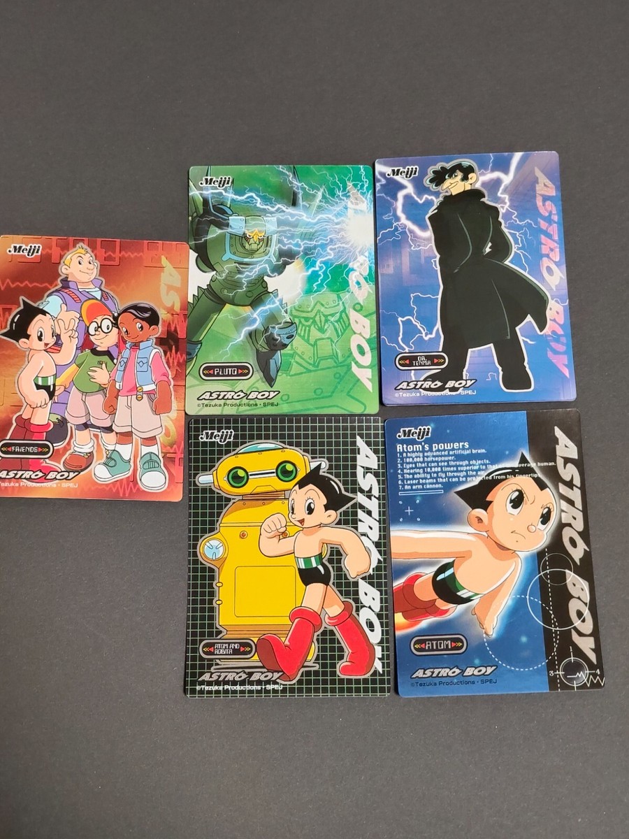 Meiji Astro Boy ATOM Card Set - Includes Pluto, Dr. Tenma - Osamu