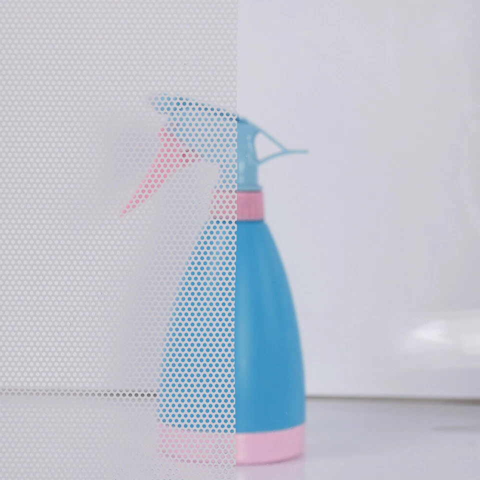 Película de ventana perforada blanca/negra visión unidireccional faros de automóvil envoltura decoración tinte Foto 4 de 4