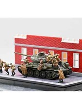 SanRong 1/72 WWII Soviet Infantry 12-Person Group Finished Colored Model NEW