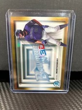 2022 BOWMAN CHROME *BOWMAN IN 3D GOLD REFRACTORS* #B3D19 BENNY MONTGOMERY /50