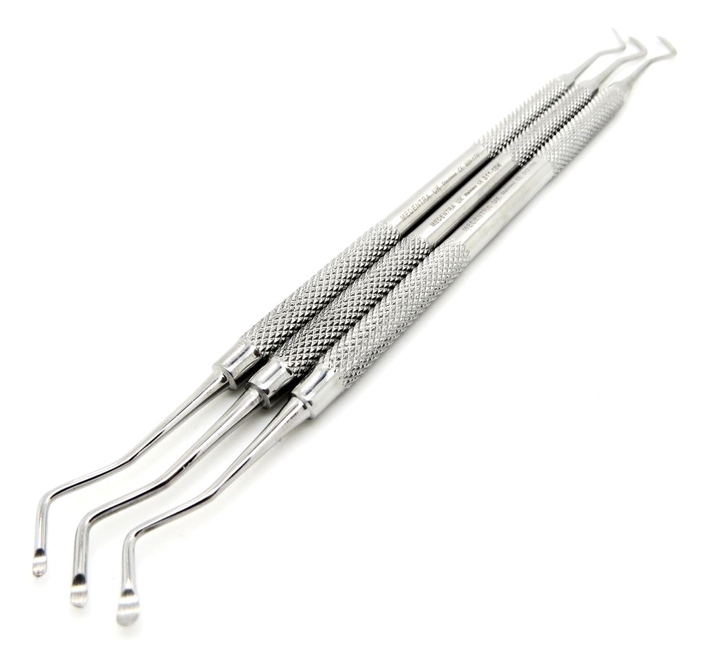 EXCAVATOR SET OF 3 DENTAL COMPOSITE RESTORATIVE INSTRUMENTS