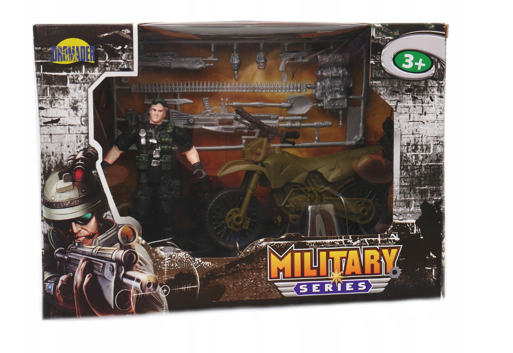 Playset Toy Military Series - Soldier and Motorbike Accessories Army Commando