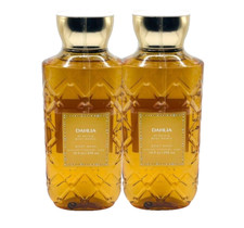 2 BATH  BODY WORKS DAHLIA BODY WASH SHOWER GEL PRO-VITAMIN B5 ALOE 10 FL OZ NEW