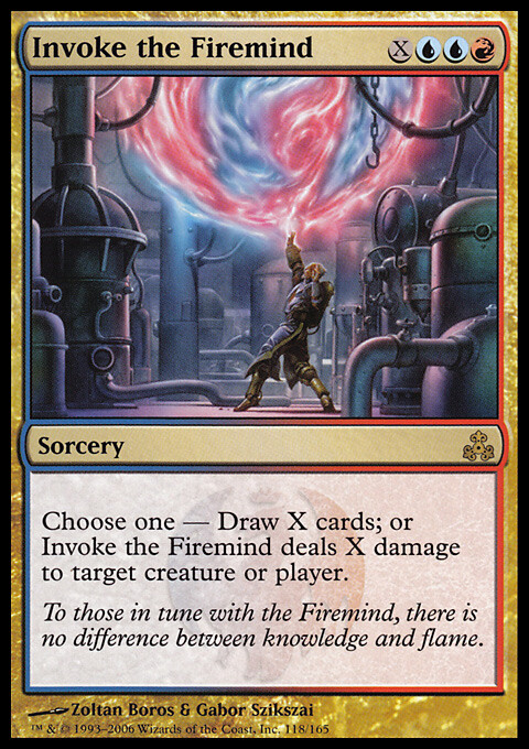 MTG Magic the Gathering Invoke the Firemind (118/165) Guildpact MP