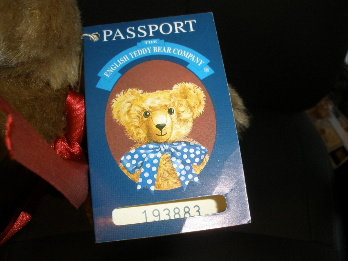English Teddy Bear Company Winchester Plush Jointed Numbered