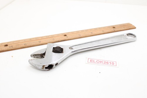 Proto 708-S 8" Long Chrome Adjustable Wrench USA - Picture 5 of 8