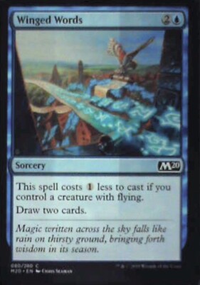 Winged Words - Core Set 2020: #80, Magic: The Gathering Nm R186