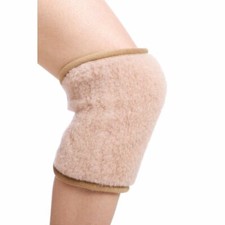 Kniewärmer - Set 2 Stück - Gelenkwärmer Kniebandage aus Wolle, Gummiverschluss